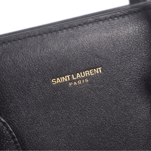 ♥️Saint Laurent Paris Sac De Jour Medium Black Leather Handbag♥️ - Picture 8 of 15
